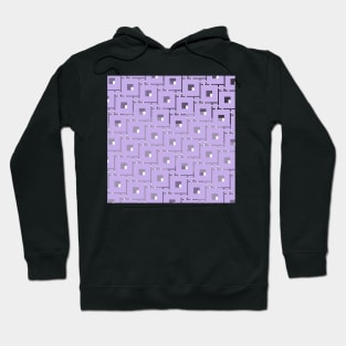 toned rectangular with centre square linear repetitive pattern - background Hoodie